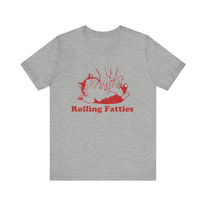 Rolling Fatties Cat TShirt, Funny Cat Graphic Shirt, Cat Lovers Gift - PopCultureByDesign36