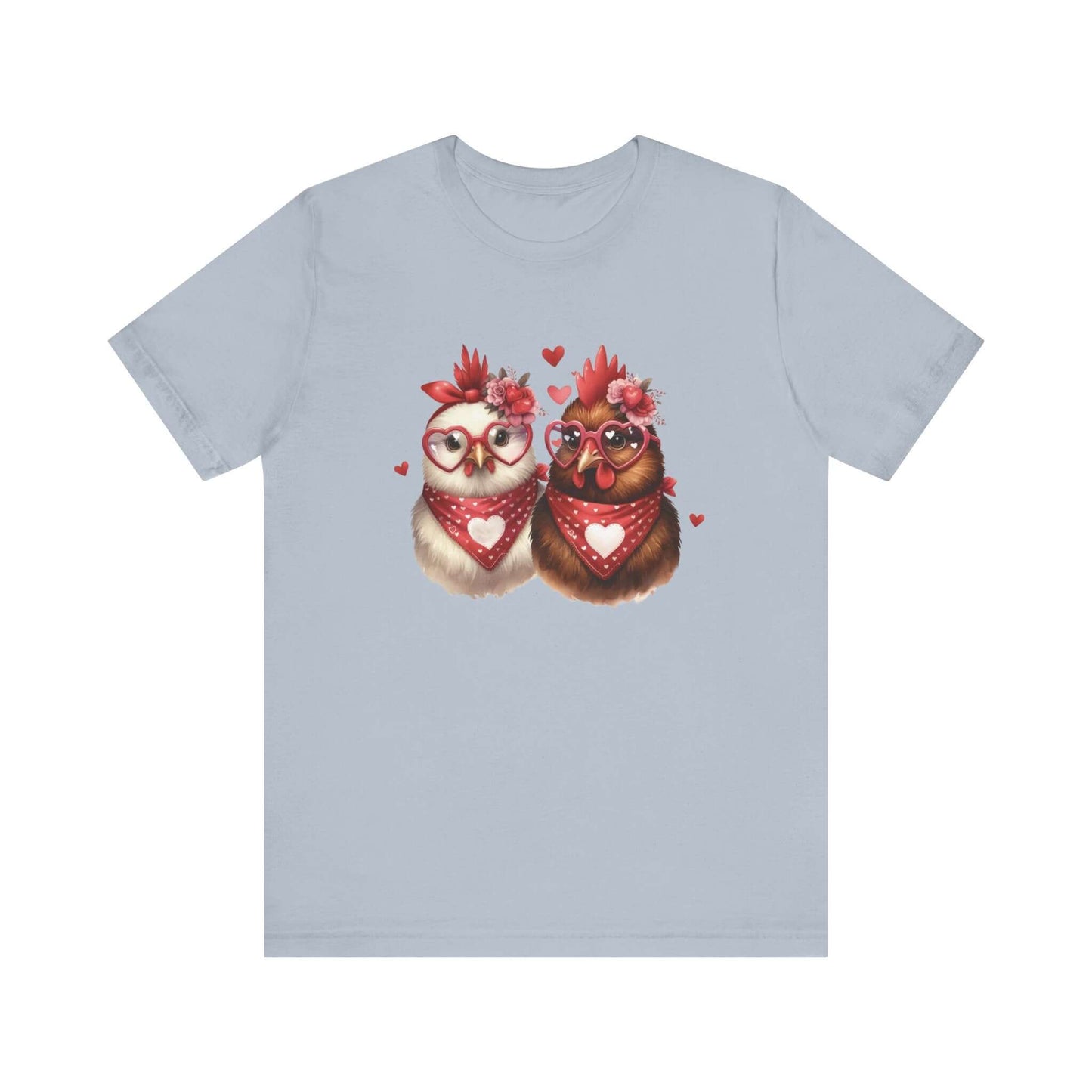 Valentines Day Farm Chickens Shirt, Valentine Farm Shirt, Chicken Shirt - PopCultureByDesign36