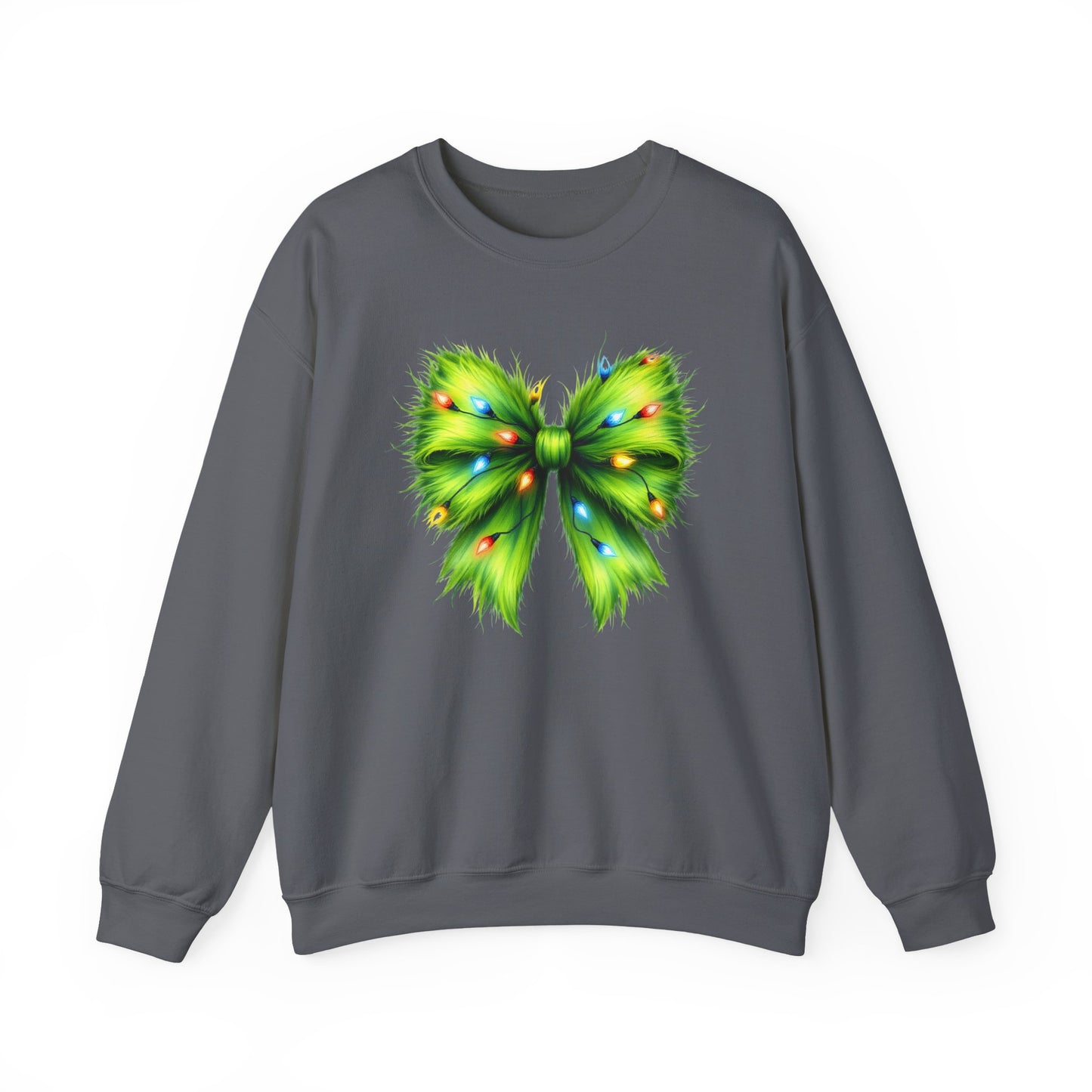 Christmas Bow Sweatshirt, Funny Holiday Sweatshirt, Coquette Christmas Bow - PopCultureByDesign36