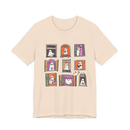 Ghostly Frames T-Shirt, Halloween Tee, Spooky Shirt - PopCultureByDesign36