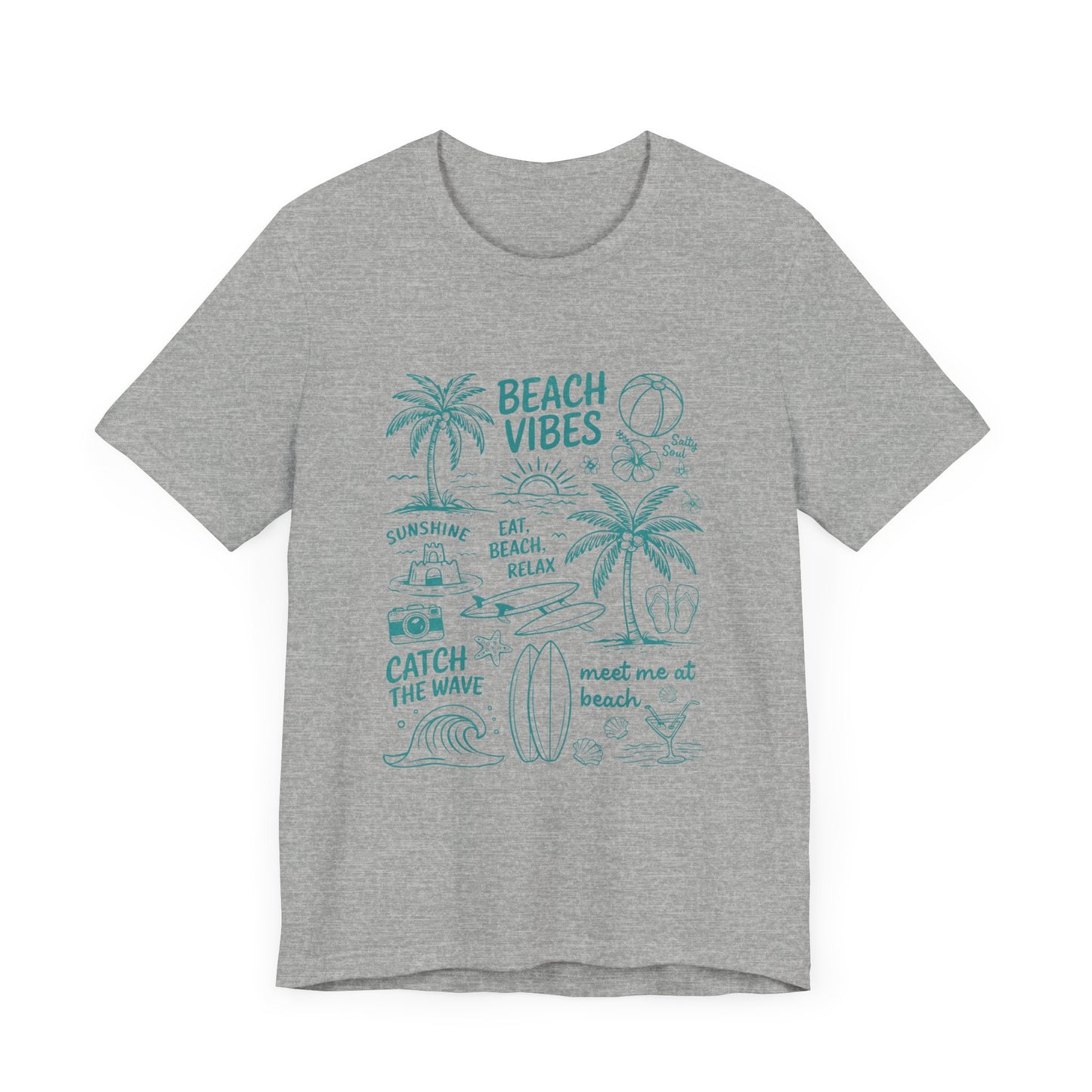 Beach Vibes Shirt, Ocean Lover Shirt, Summer T-Shirt, Sea Life Top - PopCultureByDesign36