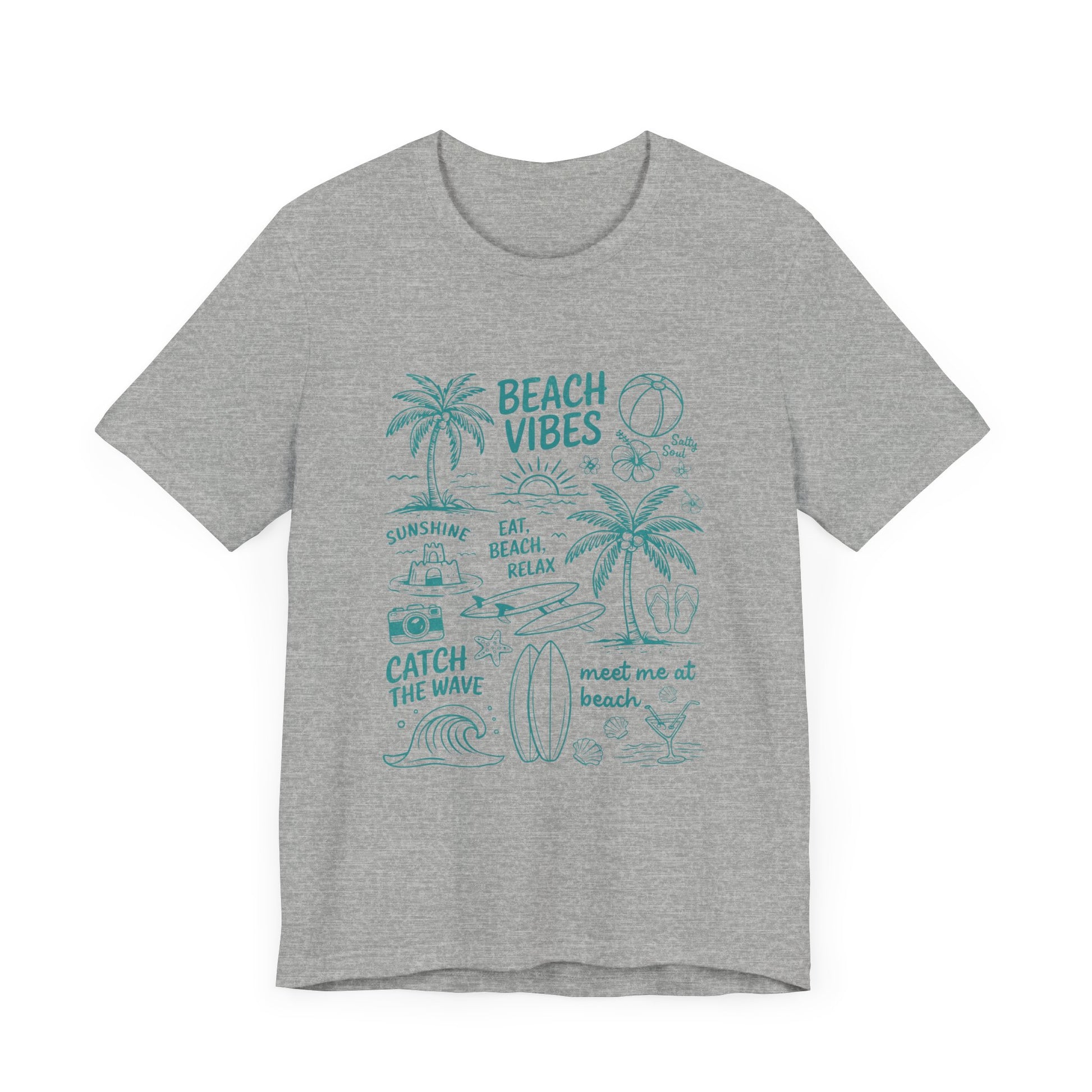 Beach Vibes Shirt, Ocean Lover Shirt, Summer T-Shirt, Sea Life Top - PopCultureByDesign36