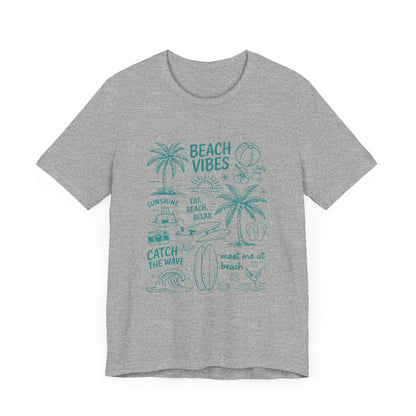 Beach Vibes Shirt, Ocean Lover Shirt, Summer T-Shirt, Sea Life Top - PopCultureByDesign36