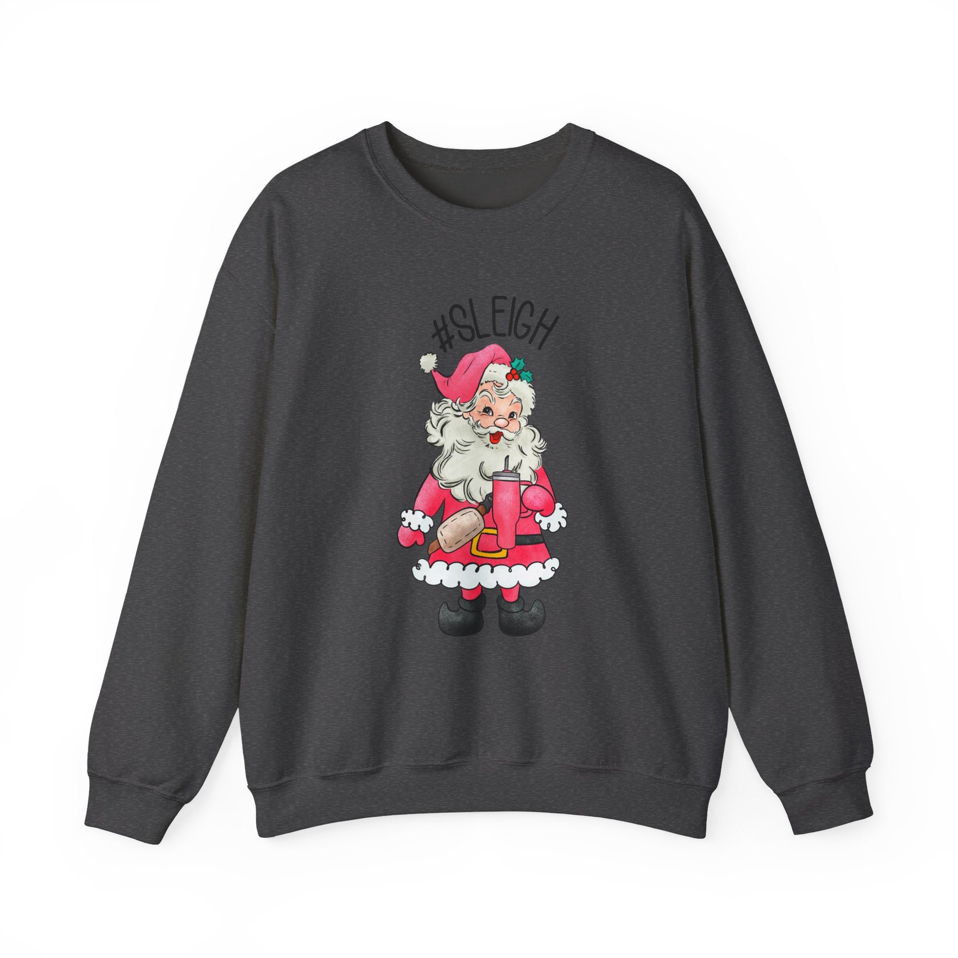 Sleigh santa, Retro Santa Sweater,Vintage Santa Christmas Sweatshirt - PopCultureByDesign36