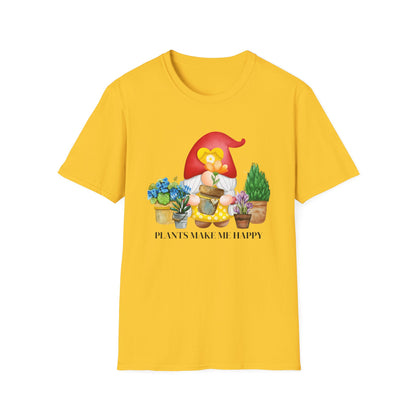 Plants make me happy, Funny Gardening Shirt, Botanic Shirt, Gift for Plant Lover - PopCultureByDesign36
