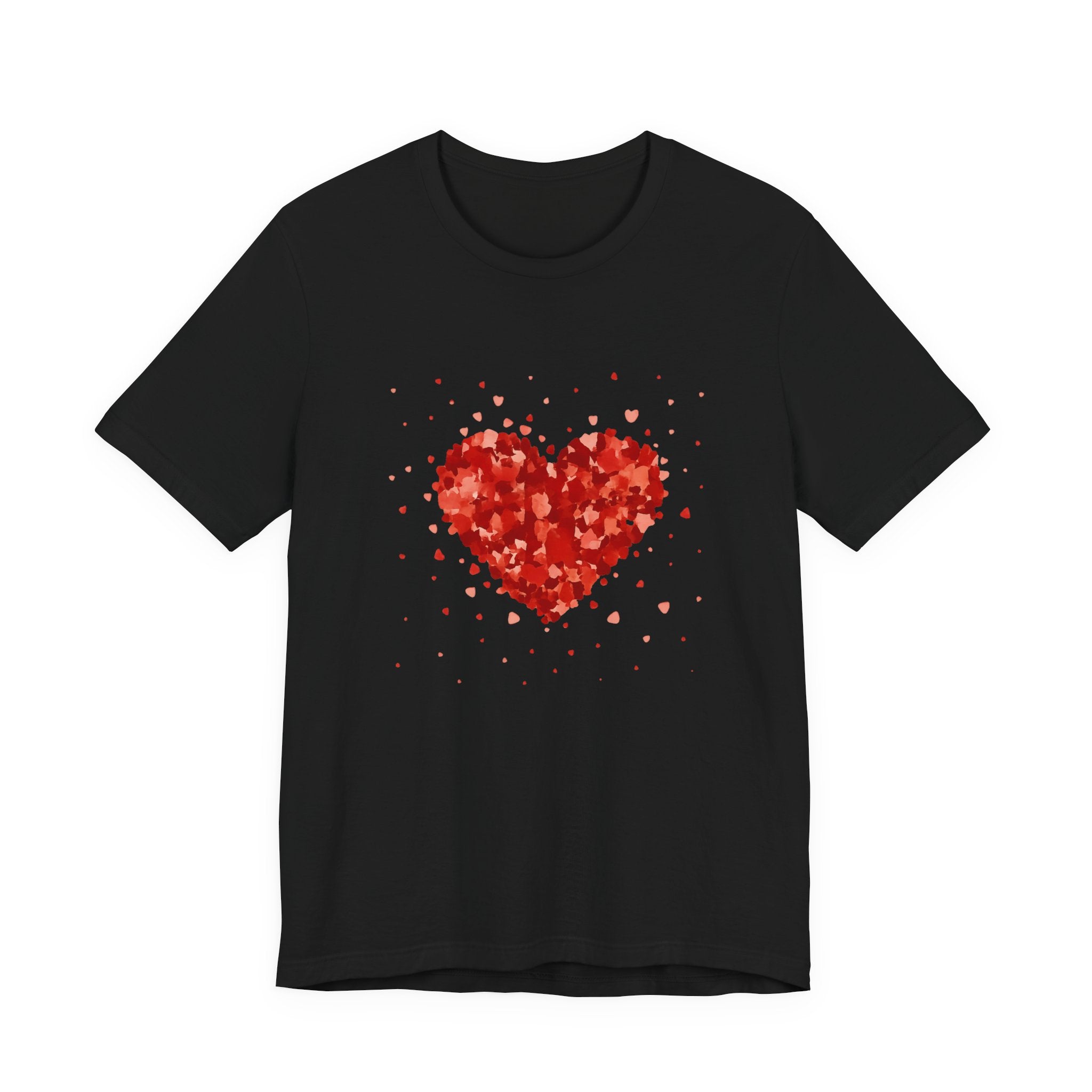 Valentine Watercolor Heart Tee — Love Graphic T-Shirt by PopCultureByDesign36