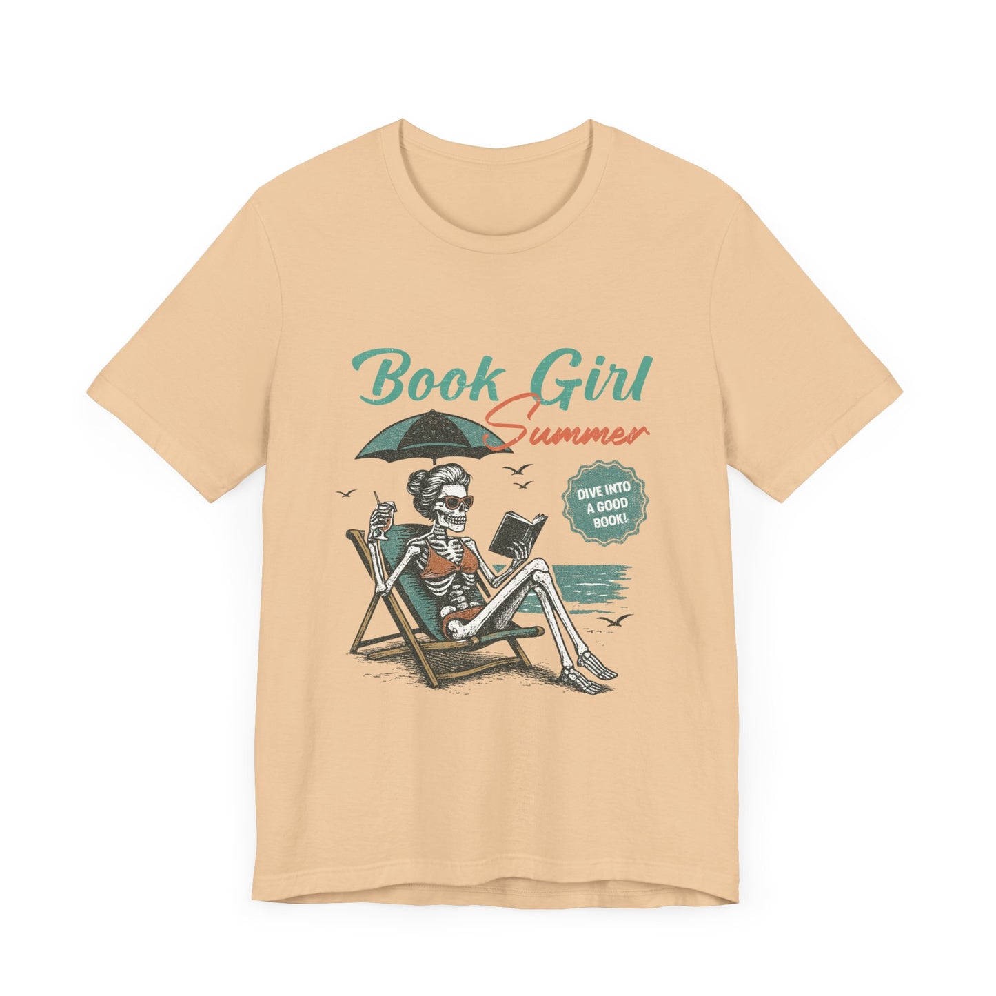 Book Girl Summer Shirt, Reading Lover Tee, Literary Bookworm Top - PopCultureByDesign36