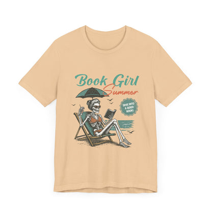 Book Girl Summer Shirt, Reading Lover Tee, Literary Bookworm Top - PopCultureByDesign36