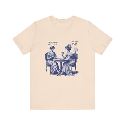 Funny Card Playing Tee, Card Playing Lovers Tee, Vintage Style Top - PopCultureByDesign36