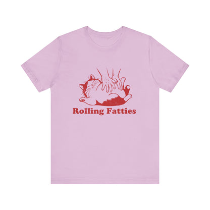 Rolling Fatties Cat TShirt, Funny Cat Graphic Shirt, Cat Lovers Gift - PopCultureByDesign36