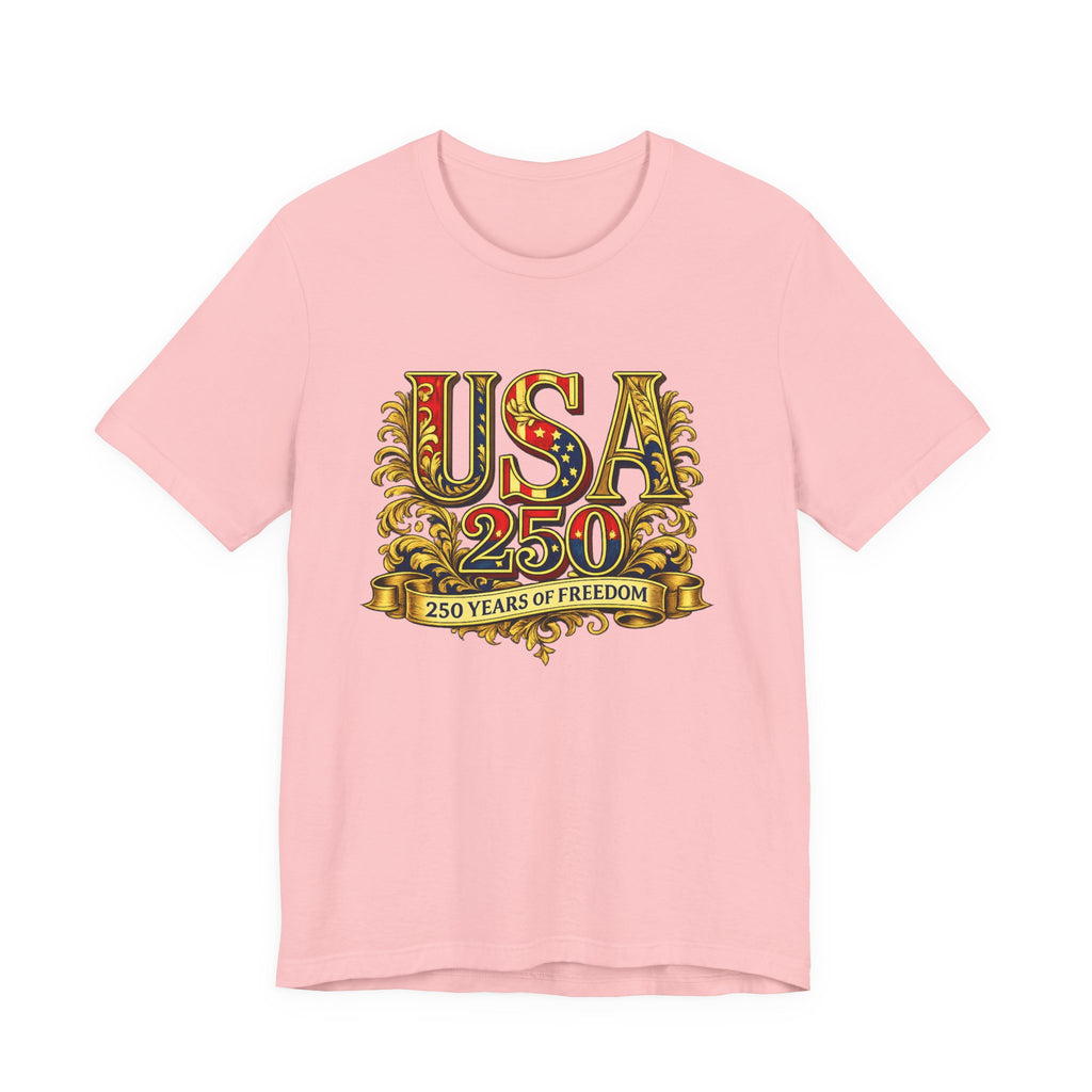 Retro 250 Years USA Freedom T-Shirt | Patriotic Americana Independence Anniversary by Printify