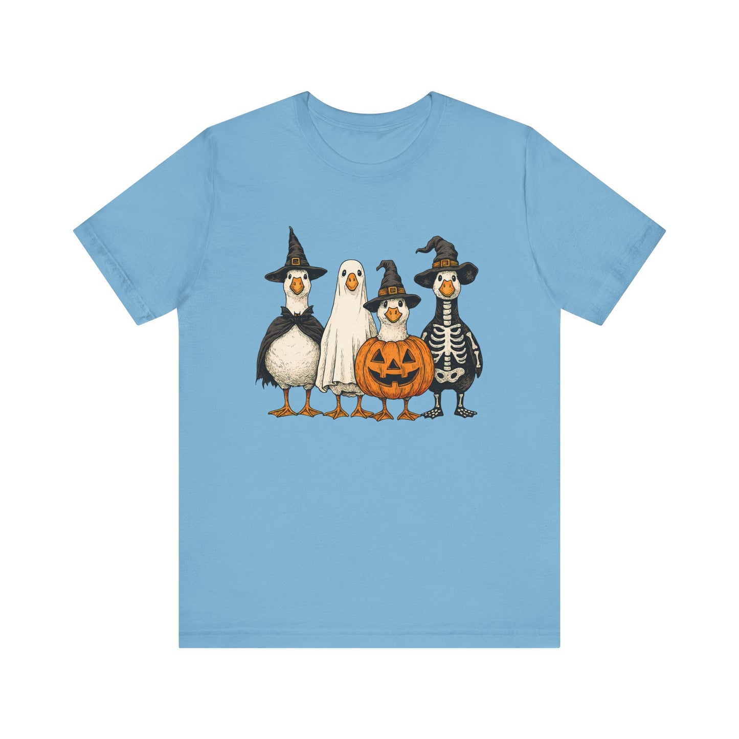 Duck Halloween Tee, Funny Halloween Duck Shirt, Quirky Bird Top - PopCultureByDesign36