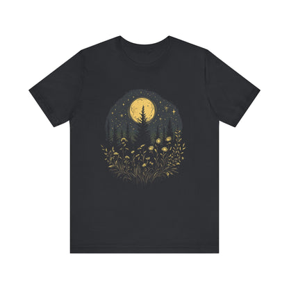 Mystic Moon And Flowers Shirt, Mystical Moon Phase Shirt, Boho Vintage Moon - PopCultureByDesign36