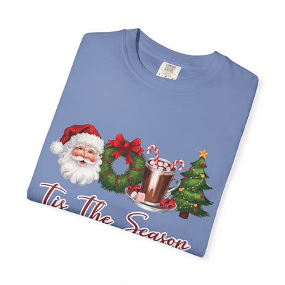 Comfort Colors® Retro Christmas, Tis the Season, Santa Claus Watercolor Christmas - PopCultureByDesign36