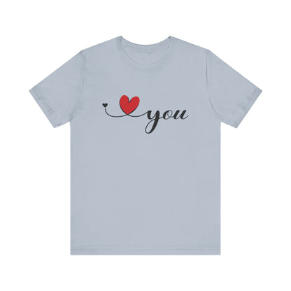 I Love You Shirt, Love Shirt, Valentines Day Shirt, I Love You Minimalist Shirt - PopCultureByDesign36