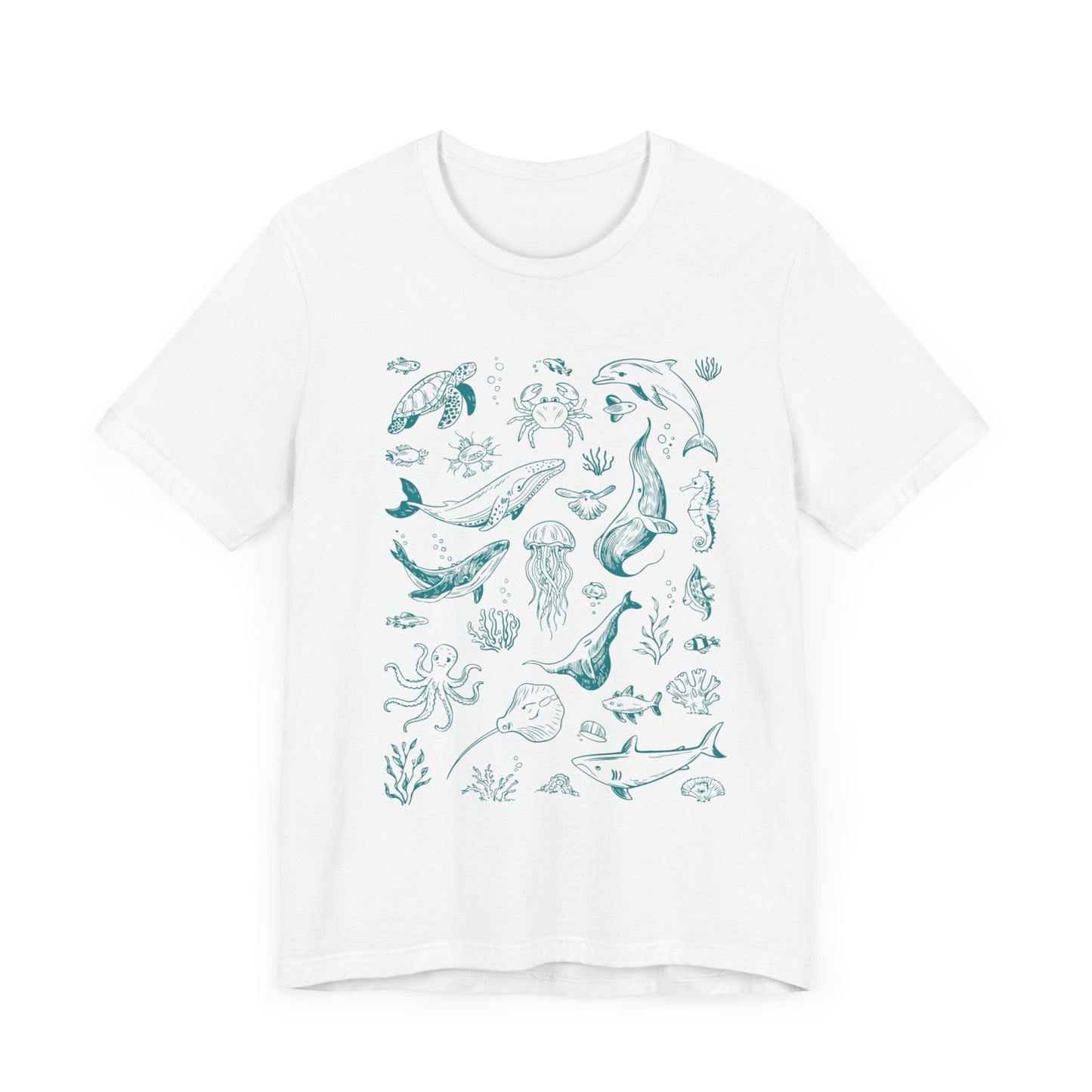 Vintage Ocean Tattoo Style T-Shirt, Retro Ocean Shirt, Ocean Shirt For Men - PopCultureByDesign36