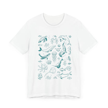 Vintage Ocean Tattoo Style T-Shirt, Retro Ocean Shirt, Ocean Shirt For Men - PopCultureByDesign36
