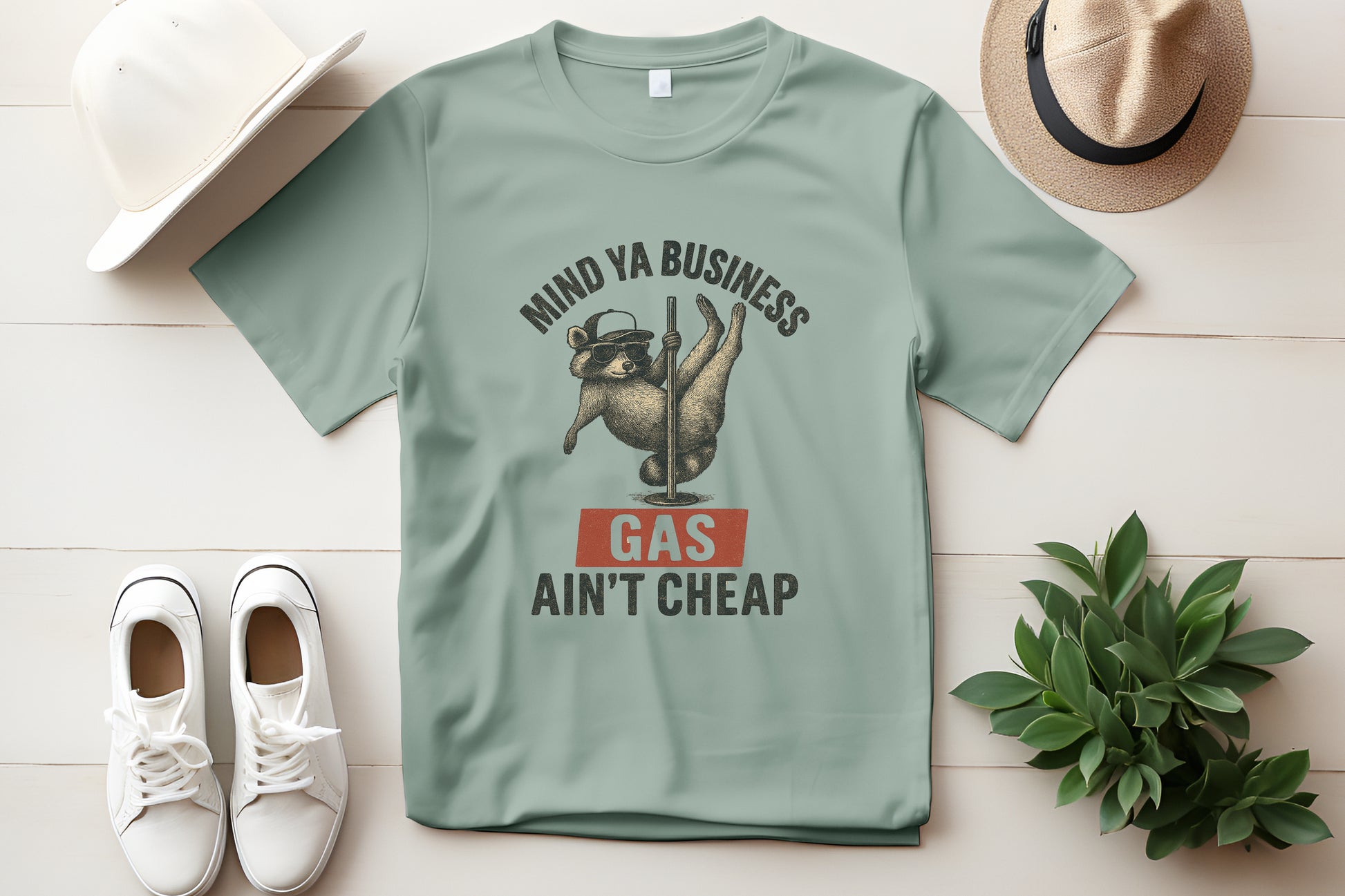 Funny Raccoon Pole Dancing Unisex Tee, Humorous Graphic Tee, - PopCultureByDesign36