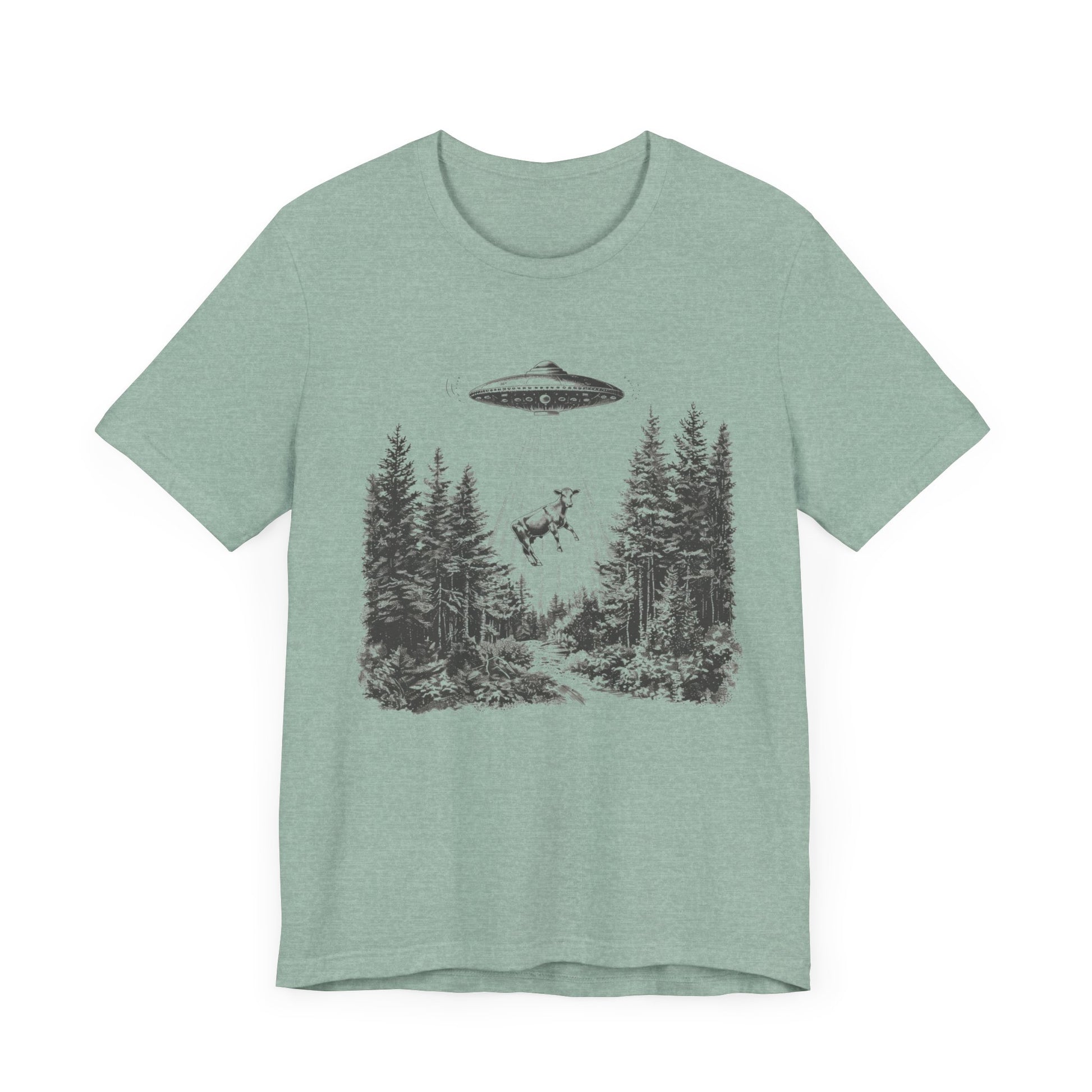 Ufo Cow Shirt, Retro T-Shirt, Vintage Cow Ufo TShirt, Ufo Graphic Tee - PopCultureByDesign36