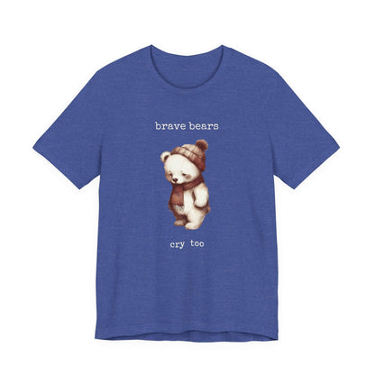 Brave Bears Cry Too Shirt, Vintage Bear Shirt, My tummy Hurts Shirt - PopCultureByDesign36
