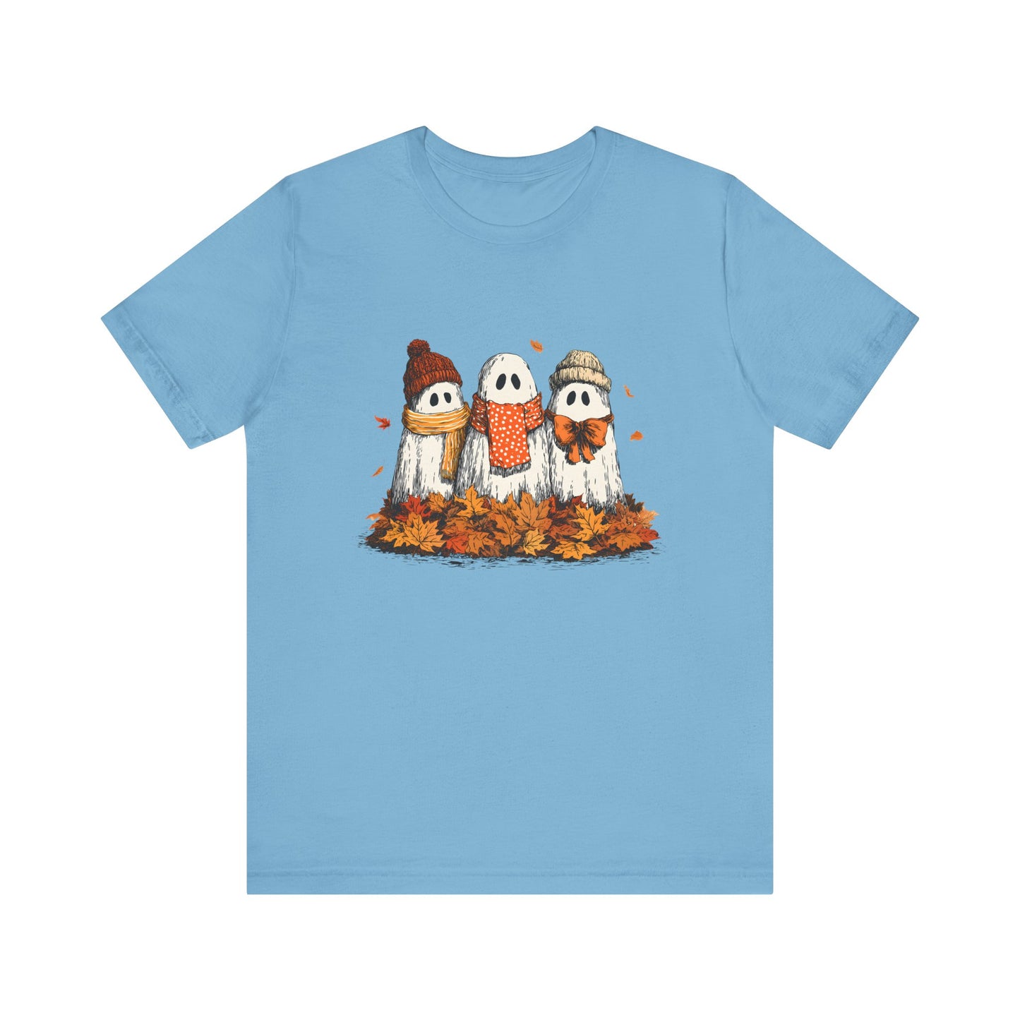 Cute Fall Ghosts Tee, Halloween T-Shirt, Ghost Graphic Tee - PopCultureByDesign36