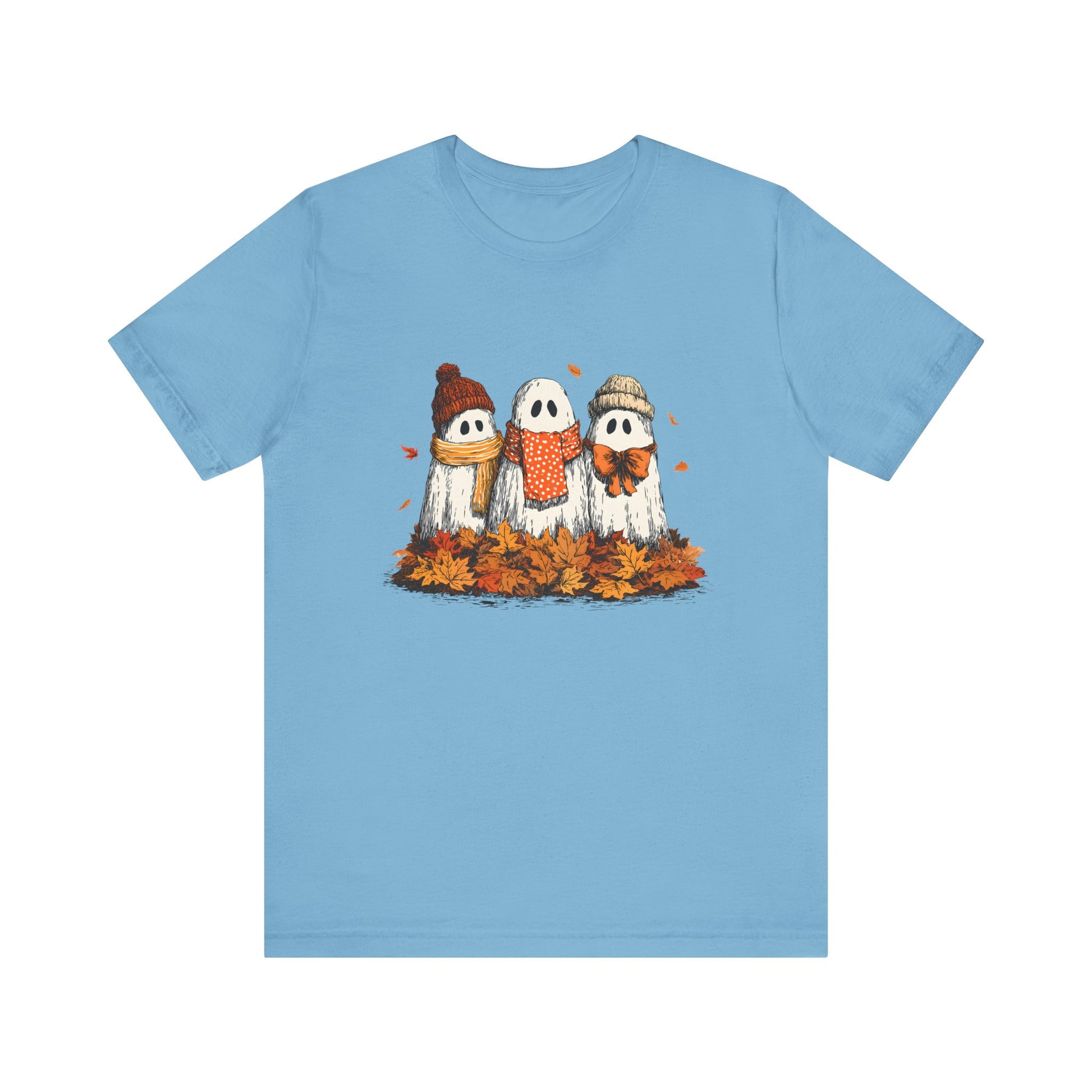 Cute Fall Ghosts Tee, Halloween T-Shirt, Ghost Graphic Tee - PopCultureByDesign36