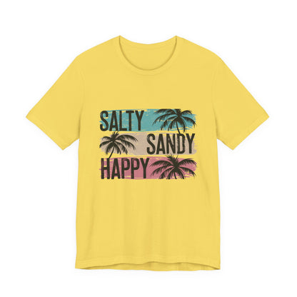 Salty Sandy Happy T-Shirt, Sandy Toes Salty Breeze Tee - PopCultureByDesign36