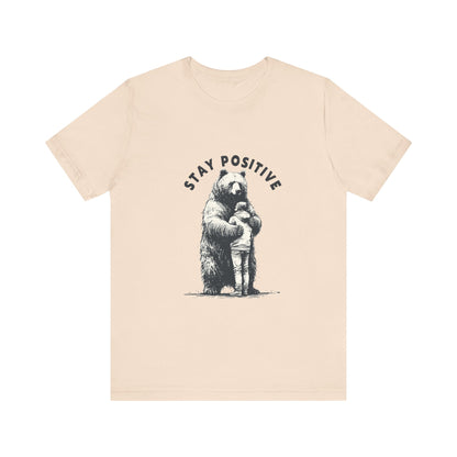 Stay Positive Bear Hug Shirt, Mental Health Shirt, Bear Hug Tee - PopCultureByDesign36