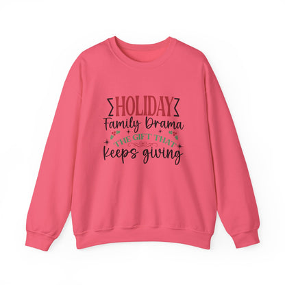 Holiday Family Drama The Gift That Keeps Giving Sweatshirt, Family Matching - PopCultureByDesign36