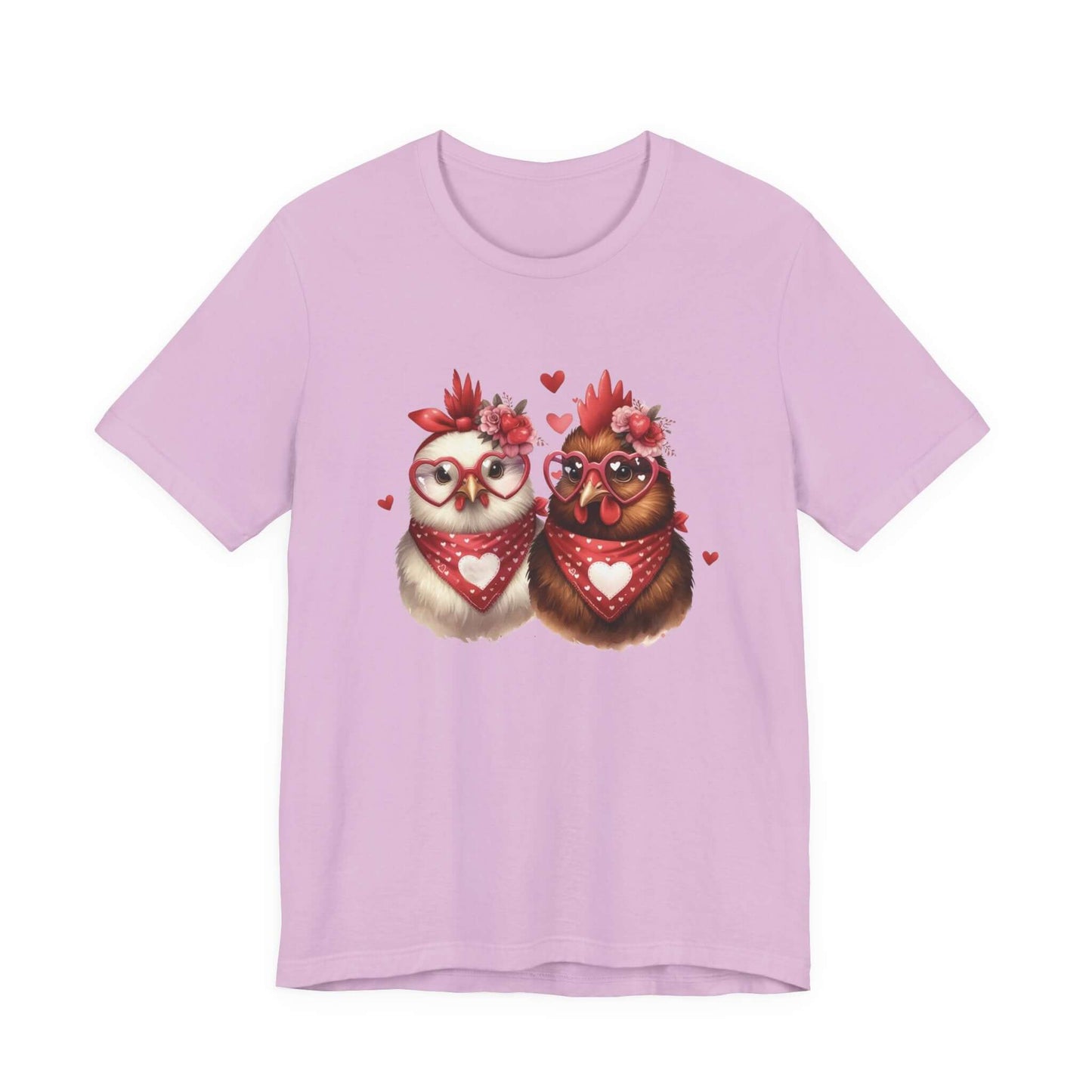Valentines Day Farm Chickens Shirt, Valentine Farm Shirt, Chicken Shirt - PopCultureByDesign36