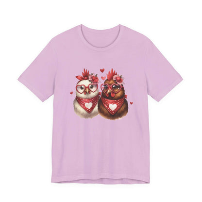 Valentines Day Farm Chickens Shirt, Valentine Farm Shirt, Chicken Shirt - PopCultureByDesign36