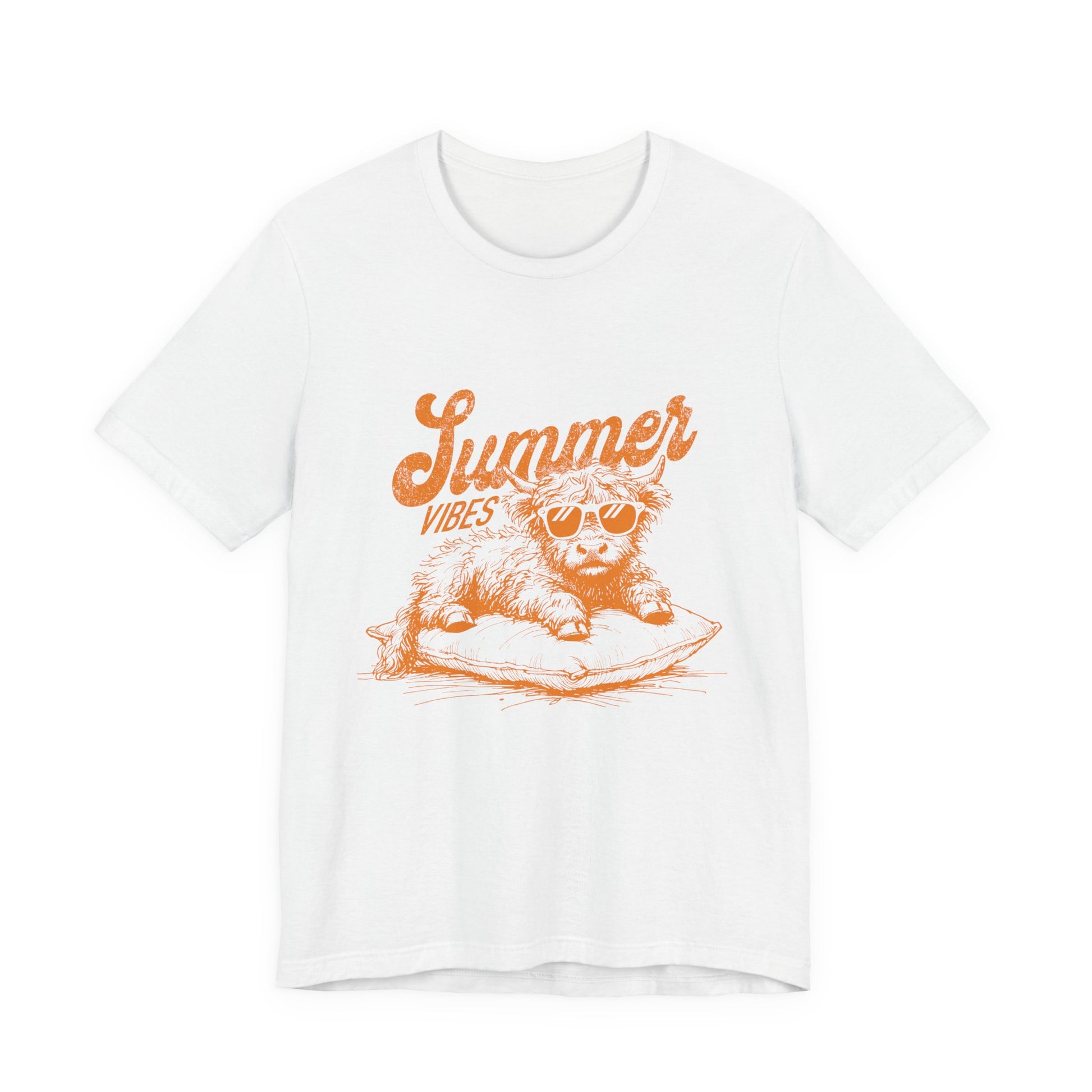 Summer Vibes Highland Cow Shirt, Western Shirt, Cow Shirt - PopCultureByDesign36