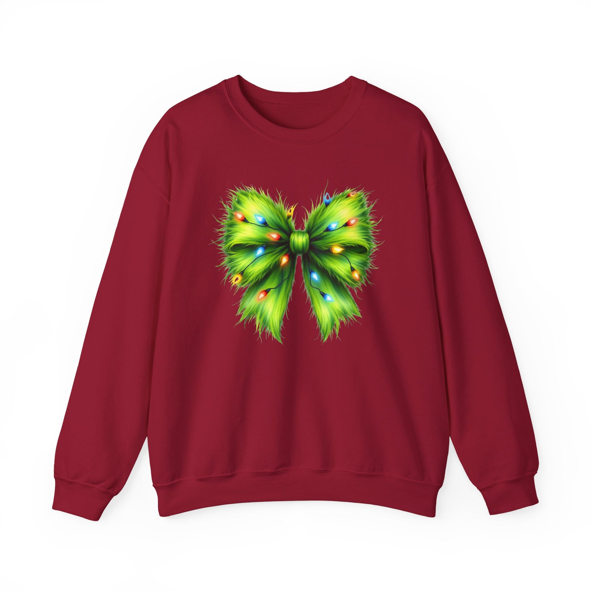 Christmas Bow Sweatshirt, Funny Holiday Sweatshirt, Coquette Christmas Bow - PopCultureByDesign36