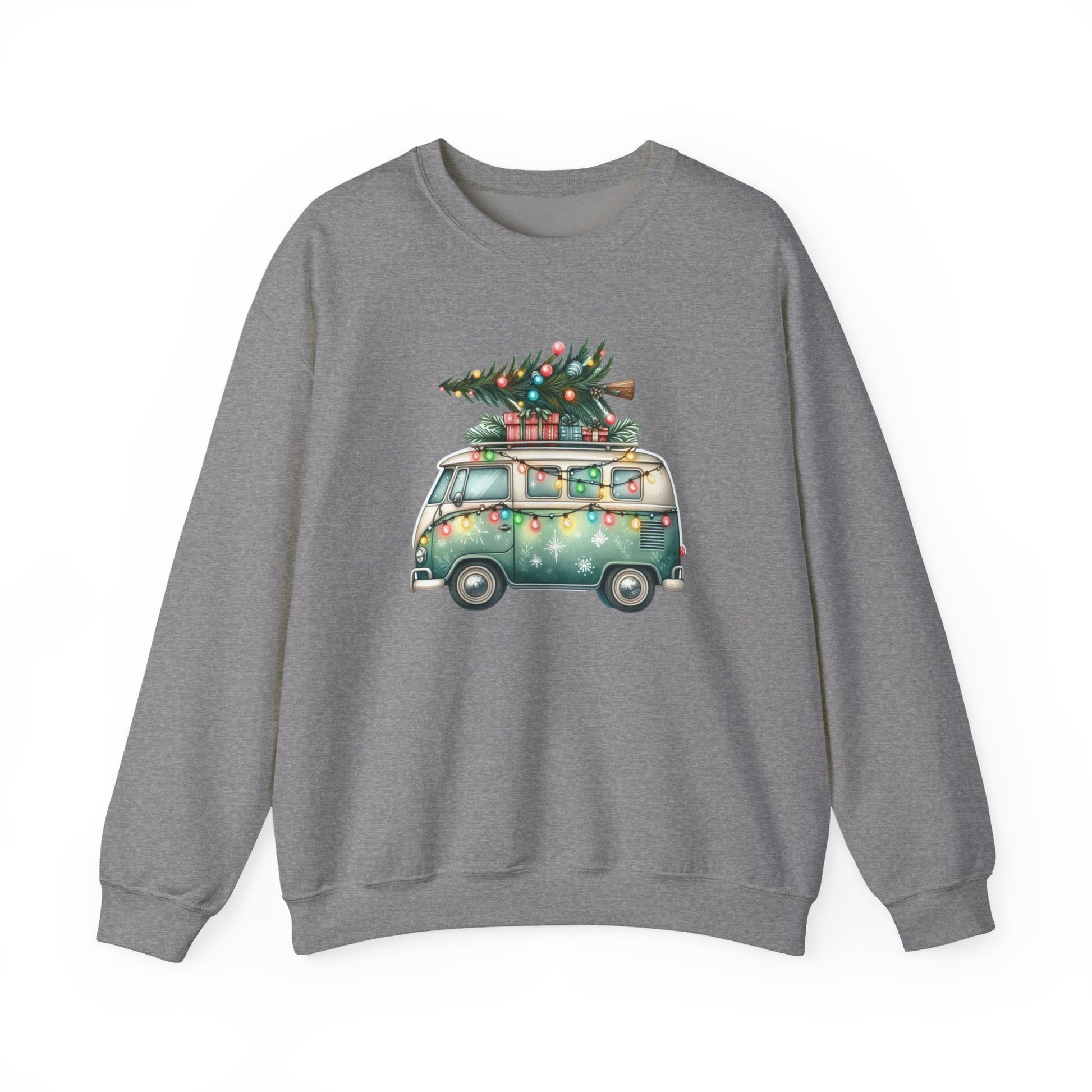 Jingle All The Way Sweatshirt, Christmas Family Sweater, Christmas Van Sweatshirt - PopCultureByDesign36