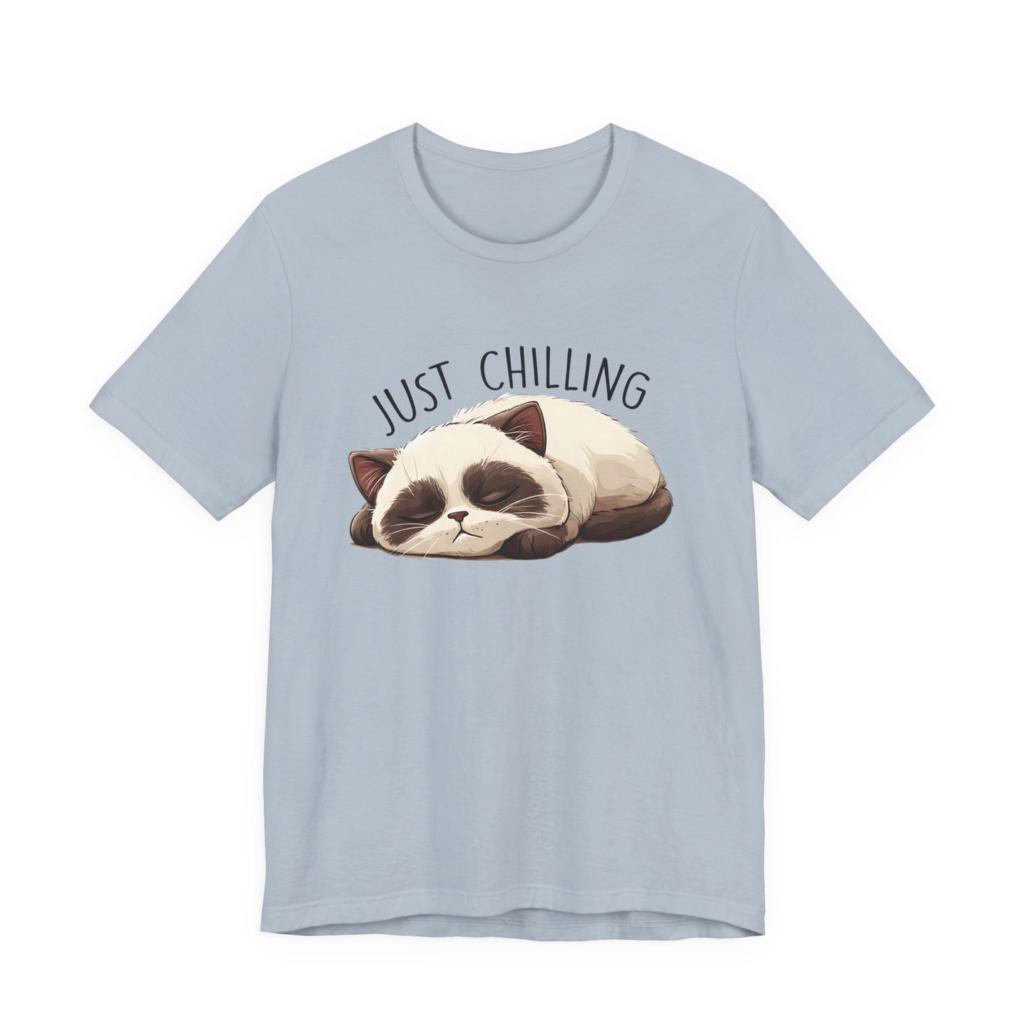Just Chilling, Lazy Cat Shirt, Cute Cat Shirt, Cat Lover Gift, Funny Cat Shirt - PopCultureByDesign36