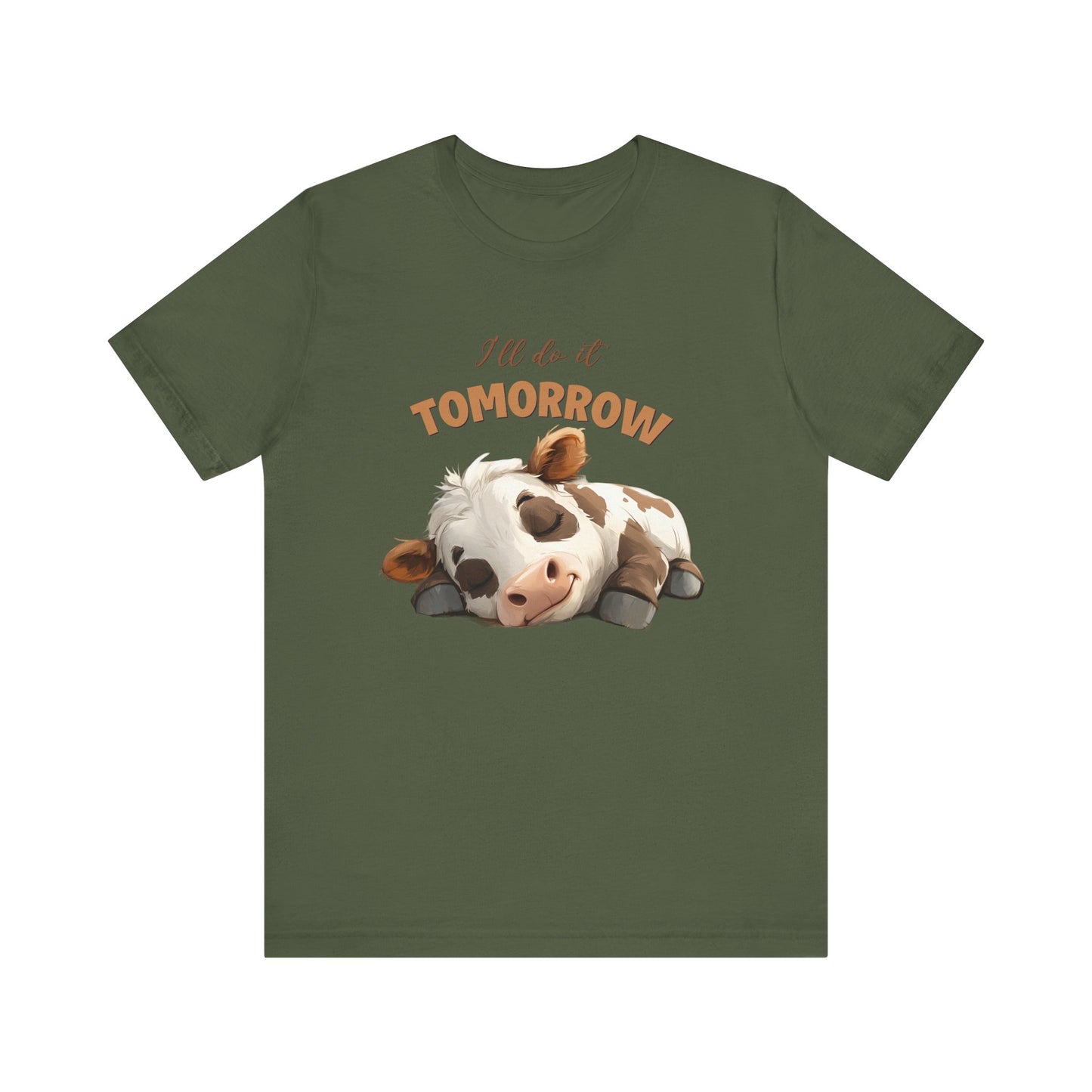 I'll do it tomorrow, Funny Cow shirt, Cow shirt, Cute Cow shirt - PopCultureByDesign36
