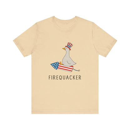 Firequacker Shirt, Funny Fourth Of July Shirt, Funny Goose Shirt - PopCultureByDesign36
