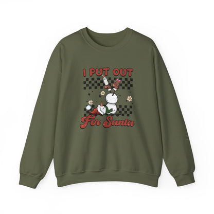 I Put Out For Santa Sweatshirt, Funny Christmas Sweatshirt, Funny XMas - PopCultureByDesign36