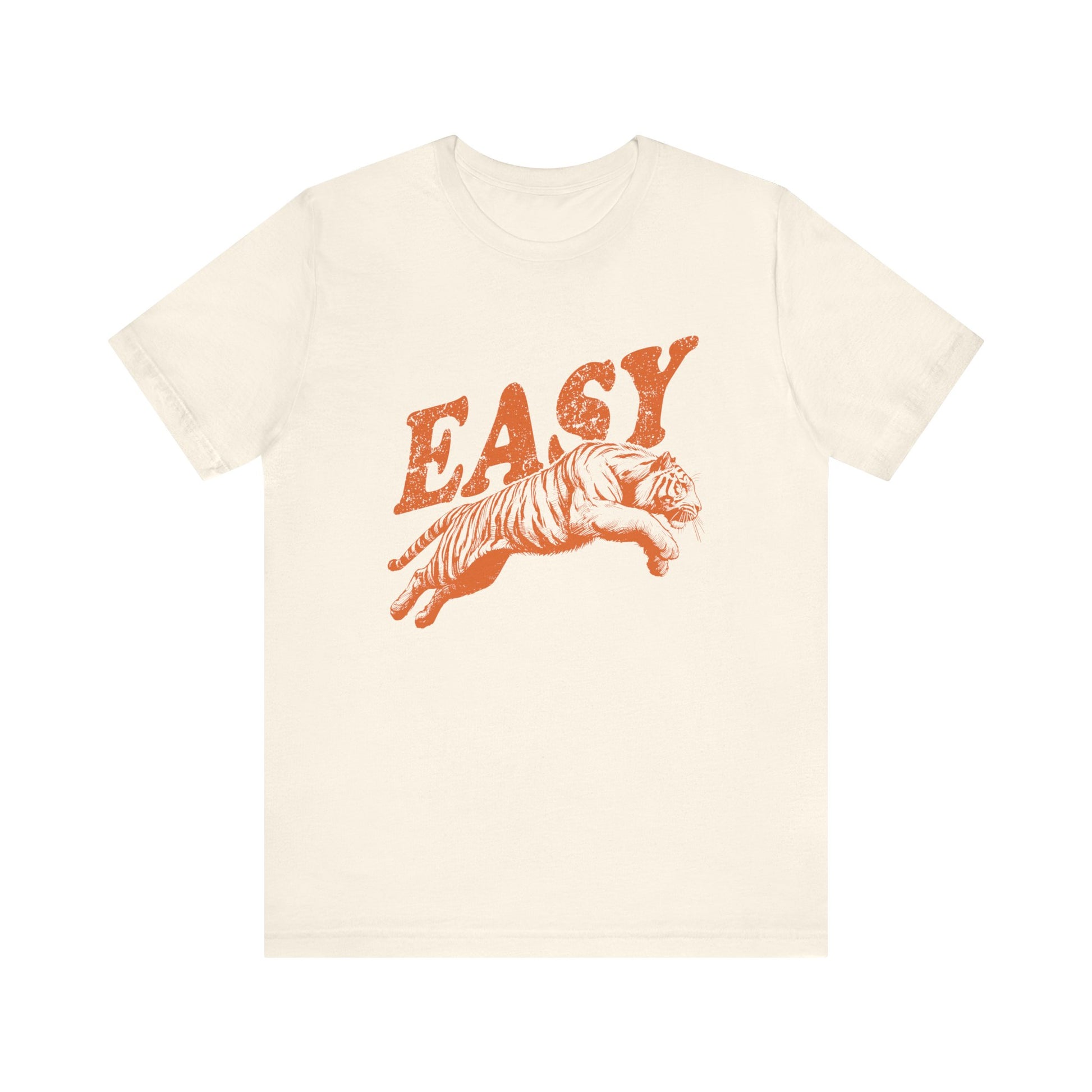 Easy Orange Tiger Shirt, Retro Boho Tee, Hippie Clothes, Indie Shirt - PopCultureByDesign36