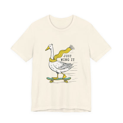 Pun Humor Bird Tee, Bird Lover Gift, Funny Bird Shirt, Skateboard Goose - PopCultureByDesign36