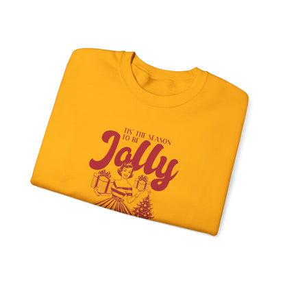 Christmas Sweatshirt, Pin Up Girl Christmas, Christmas Jolly - PopCultureByDesign36