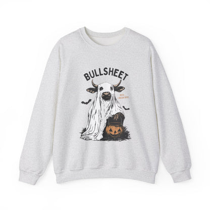 Bull Sheet Sweatshirt, Halloween Ghost Cow Sweatshirt, Trick or Treat Shirt - PopCultureByDesign36