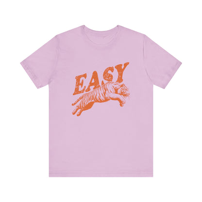 Easy Orange Tiger Shirt, Retro Boho Tee, Hippie Clothes, Indie Shirt - PopCultureByDesign36