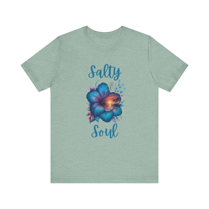 Summer Salty Soul T-shirt, Trendy Summer Shirt, Retro Summer T-shirt - PopCultureByDesign36