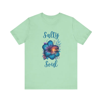 Summer Salty Soul T-shirt, Trendy Summer Shirt, Retro Summer T-shirt - PopCultureByDesign36