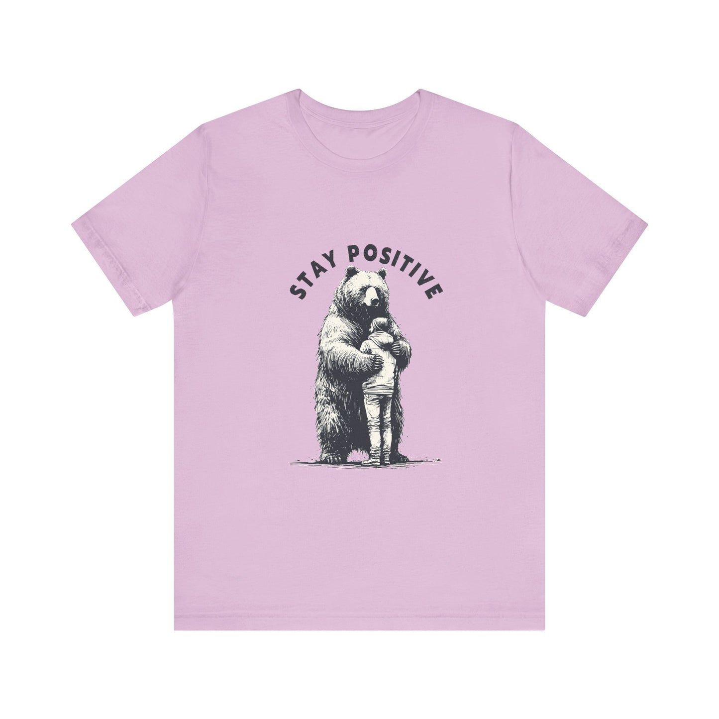 Stay Positive Bear Hug Shirt, Mental Health Shirt, Bear Hug Tee - PopCultureByDesign36