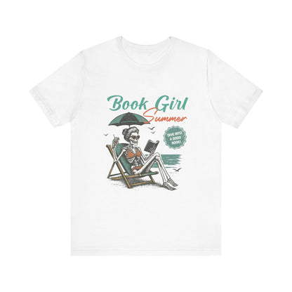Book Girl Summer Shirt, Reading Lover Tee, Literary Bookworm Top - PopCultureByDesign36