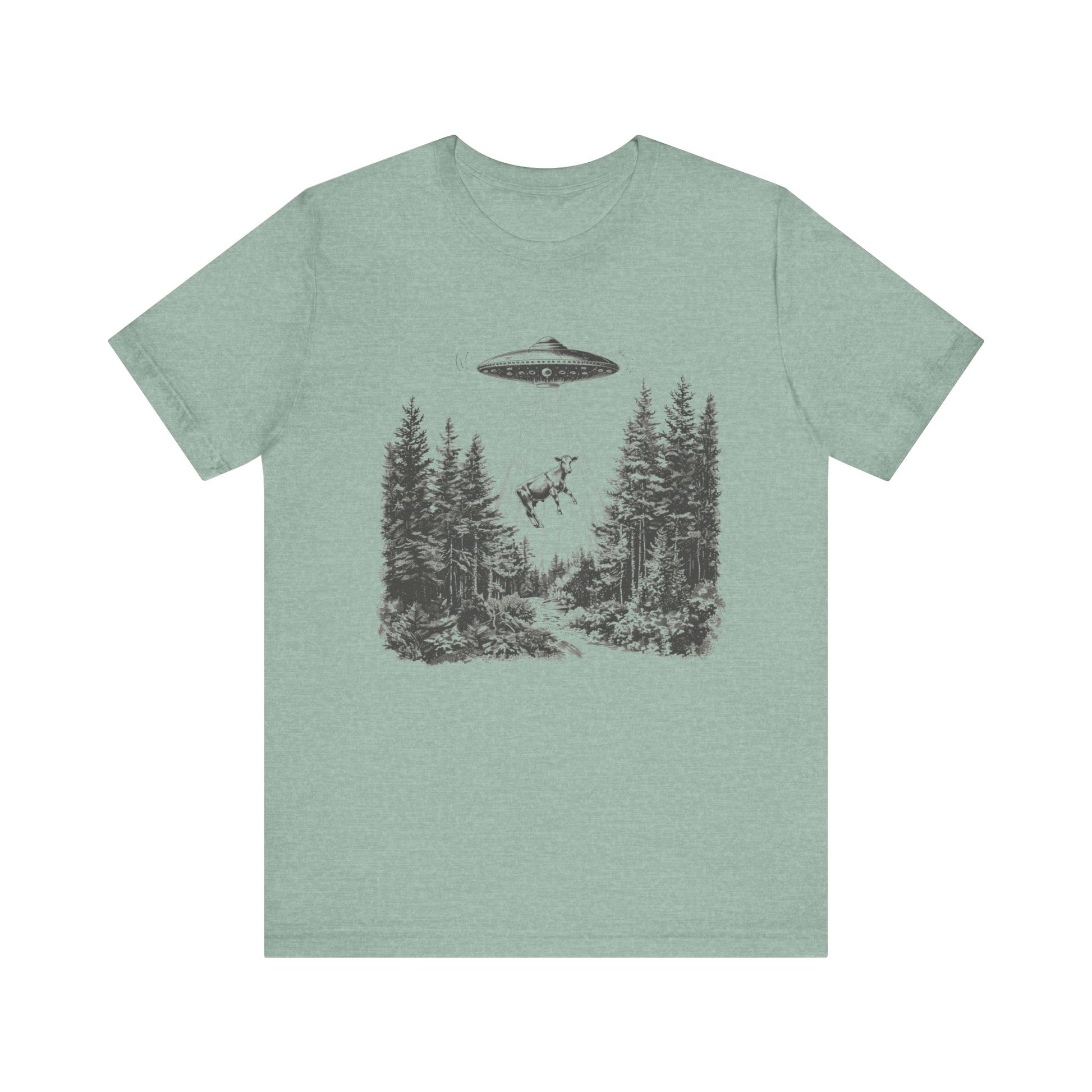 Ufo Cow Shirt, Retro T-Shirt, Vintage Cow Ufo TShirt, Ufo Graphic Tee - PopCultureByDesign36