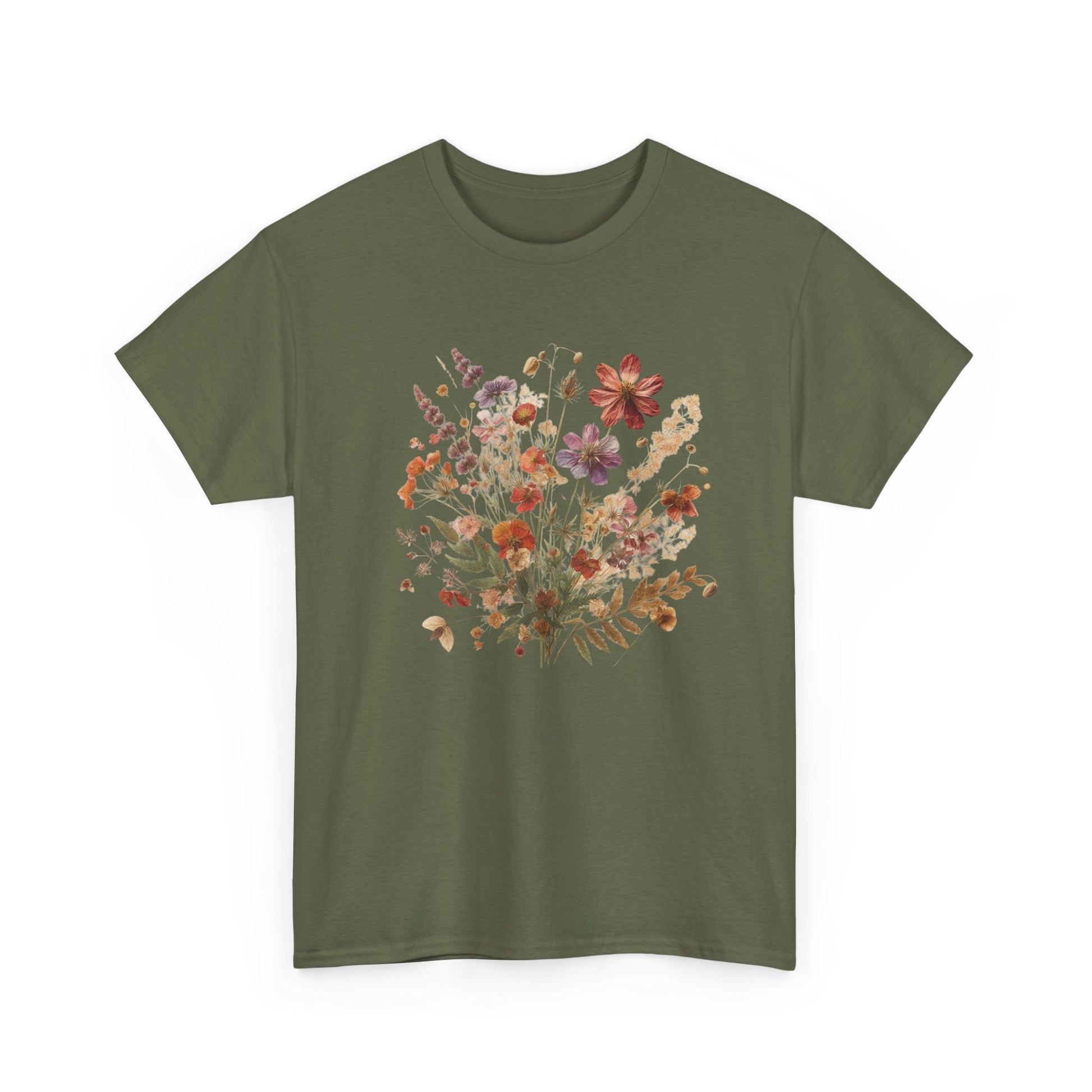 Wild Flowers T-Shirt, Floral Nature T-Shirt, Cottagecore Shirt - PopCultureByDesign36