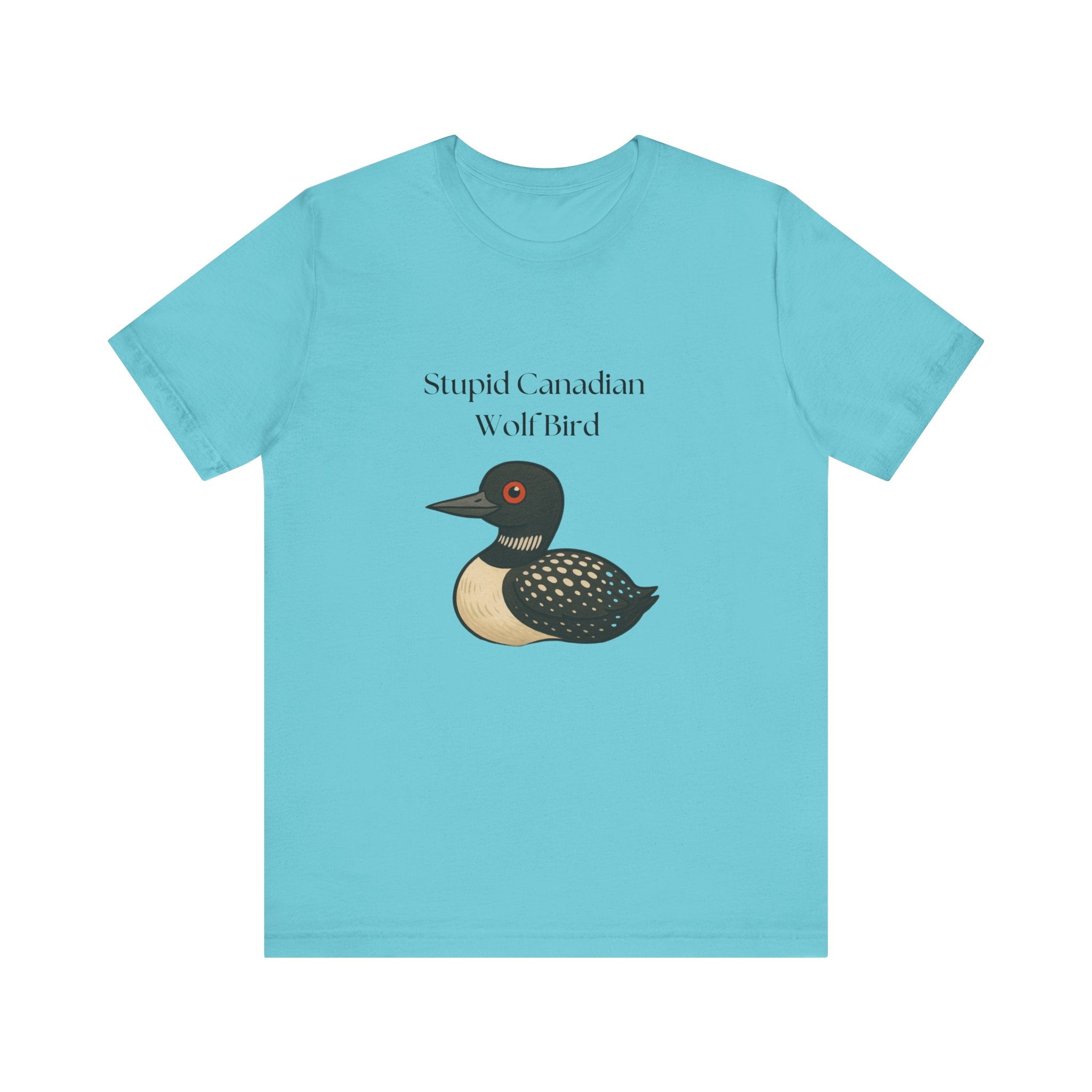 Funny Hockey Shirt — "Stupid Canadian Wolf Bird" Tee by PopCultureByDesign36